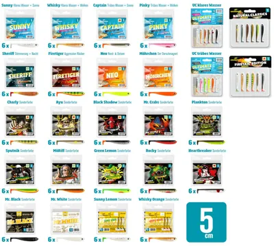 Produktbild von Lieblingsköder Gummiköder 5cm - 6 Gummifische , Farbe Lieblingsköder:Sheriff