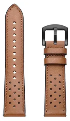 Obrázek produktu pro Kožený náramek pro chytré hodinky - Forerunner 970 - s kovovou sponou - hnědý
