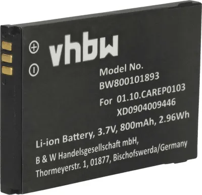 Produktbild von vhbw Akku kompatibel mit Doro HandlePlus 334 Handy Smartphone Telefon (800 mAh, 3,7 V, Li-Ion)