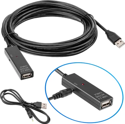 Produktbild von Aktive USB Verlängerung, USB 2.0, 480Mbps, 10m