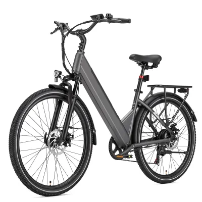 Produktbild von PiXELPiLOT 26 Zoll E-Bike, City E-Bikes ,250W Heckmotor, 36V 14,5Ah 522Wh Akku, Shimano 7-Gang, bis 75 km, Scheibenbremsen, Federung