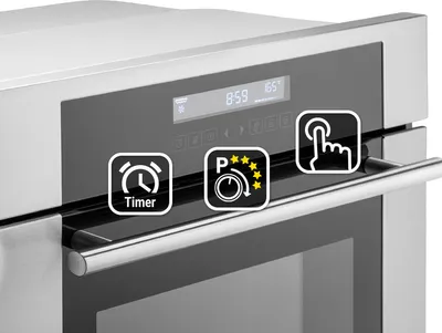 Image de Four encastrable 60cm 70L Gril Air chaud Tiroirs télescopiques