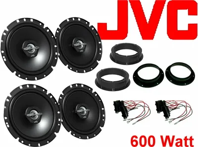 Produktbild von passend für VW Golf 5 V Plus ab 03 JVC 2 Wege Lautsprecher Set Tür Vorn und hinten 600 Watt