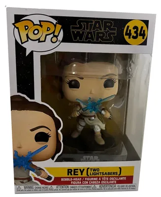 Obrázok produktu pre Funko Pop! Star Wars, Rey (dva svetelné meče), zberateľská figúrka, vinylová figúrka, fanúšikovský tovar, č. 434