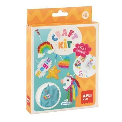 Obrázek produktu pro Kreativní sada na výrobu klíčenek "Craft Kit", Unicorn, zažehlovací korálky, APLI Kids 20568