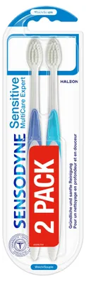 Obrázek produktu pro Sensodyne, Sensitive MultiCare Expert, Zubní kartáček, měkký, 2 kusy (VÝROBEK Z NĚMECKA)