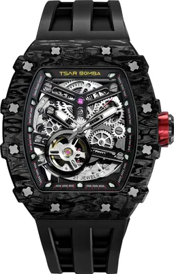 Produktbild von Tsar Bomba TB8208CF-08 Herrenuhr Elemental Karbonfaser Automatik 44mm 5ATM