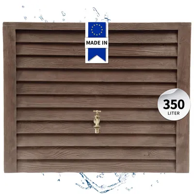 Productafbeelding van GARANTIA WOODY wandtank 350 L darkwood, AI-gegenereerde afbeelding