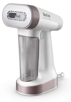 Produktbild von Tefal Pure Force DT8720E0, Tragbare Dampfbürste, 0,18 l, 0,416667 min, Zimtfarbe, Weiß, Tasten, 0,2 h