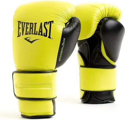 Productafbeelding van Everlast Powerlock 2 Pro bokshandschoenen van kunstleer, geel, 16 oz. Geel, 16 oz