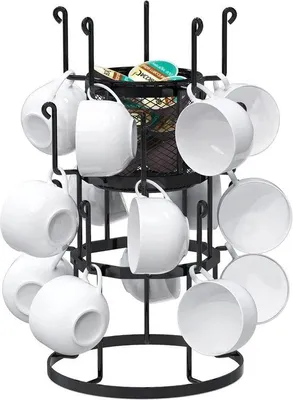 Produktbild von Motorisierter Küchenorganizer mit 12-fach- Lagerung für Kaffeekapseln und Zubehör.