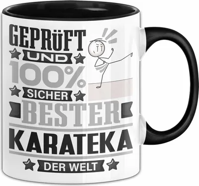Produktbild von Karateka Geschenk Lustiger Spruch für Karateka Geschenkidee Bester Karateka Der Welt (Schwarz)