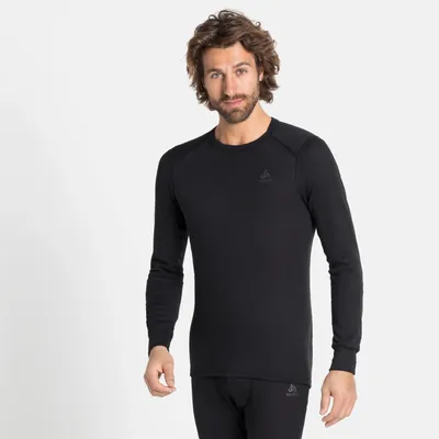 Obrázok produktu pre Active Warm Base Layer tričko s dlhým rukávom, pánske - Odlo, farba:15000 black, veľkosť:4XL