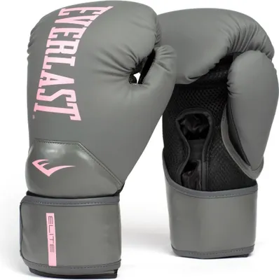 Zdjęcie produktu dla Everlast Elite 2 Rękawice bokserskie szary/różowy 14oz