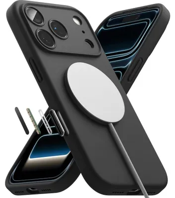 Produktbild von Handyhülle für iPhone 18 Pro Max, Ringke Silicone CC Magnetic mit MagSafe, Schwarz