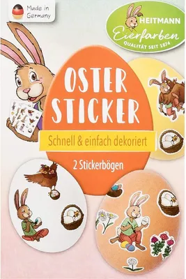 Produktbild von Brauns-Heitmann Oster-Sticker, Mehrfarbig, Tiermuster, Kaninchen, Permanent, Papier, Kunststoff, Junge/Mädchen