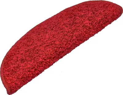 Obrázek produktu pro vidaXL Podložky na kroky 15 ks 65x21x4 cm Červená půlkruhová velká