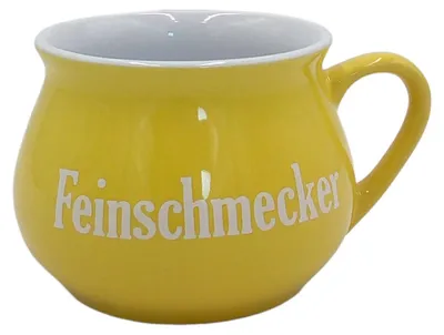 Produktbild von Keramik Suppentasse mit Spruch Tasse Suppenteller Schüsselset Suppentasse, Farbe:gelb
