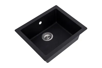 Produktbild von respekta Mineralite Einbauspüle 1 Becken Ohio 50 x 44 cm 50 x 44 cm