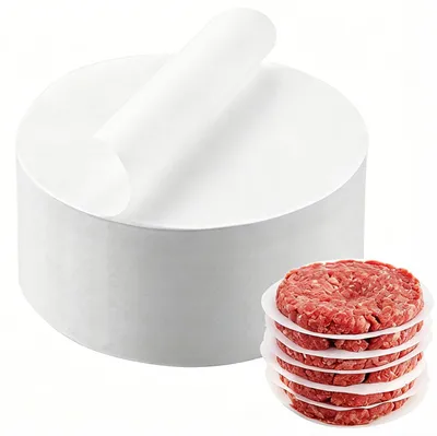2000 runde Hamburgerpapiere 13 cm, fettdicht, antihaftbeschichtet