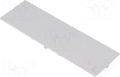 Image de 1 x avec cadre, de couleur grise P05080201P. Accessoire pour boîtier, compatible avec les rails DIN