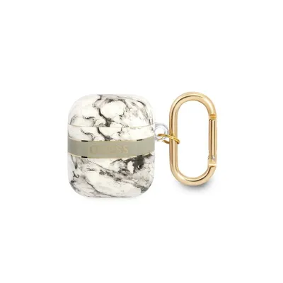 Obrázok produktu pre Guess Marble Strap - puzdro pre Airpods 1./2. generácie (sivé)