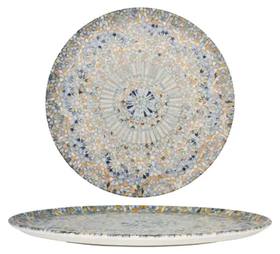 Produktbild von Bonna Pizza Teller - Luca Mosaic - Porzellan - 32 cm - 2er Set