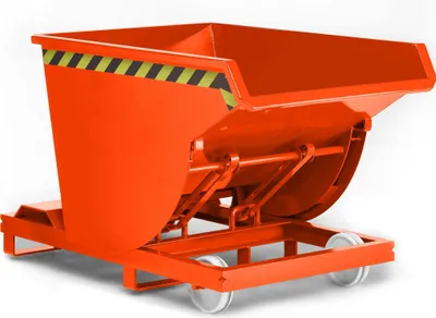 Produktbild von R+R Industrietechnik Selbstkipper Typ RSK-100 1580x1640x1060mm 1000dm³ RAL 2004 Reinorange