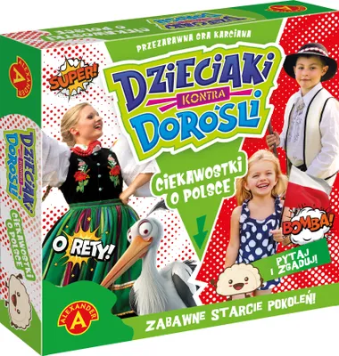 Zdjęcie produktu dla Gra Dzieciaki Kontra Dorośli Ciekawostki o Polsce 2774