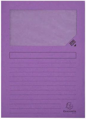 Image de Chemise à fenêtre Exacompta Forever, DIN A4, 120 g/m² recyclé, 220 x 310 mm, 100 pièces, violet