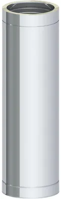 Produktbild von Jeremias DW-ECO 2.0 Doppelwand Edelstahl Abgassystem 350mm Innendurchmesser 1000mm Länge  für Öl Gas Festbrennstoffe Außenwandmontage