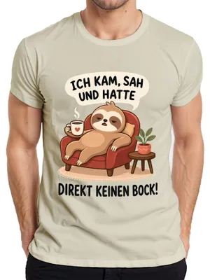 Immagine prodotto di T-shirt da uomo con scritta "Sono arrivato, ho visto, e non mi piace affatto", stile sarcastico, colore naturale, taglia 3XL