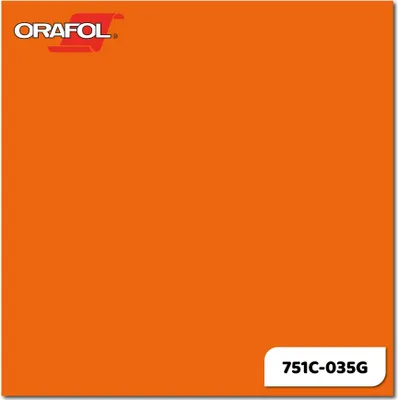 Produktbild von Plotterfolie ORACAL 751C-035G Pastellorange glänzend 31,5 x 20 cm