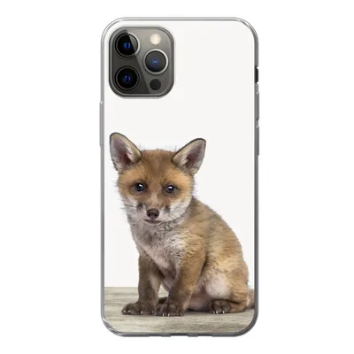Produktbild von MuchoWow® Handyhülle Schutzhülle Hülle für iPhone 12 Pro Fuchs - Baby-Fuchs - Kinder - Mädchen - Jungen Silikon Softcase Handy Hülle - Abdeckung