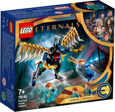 Zdjęcie produktu dla LEGO Marvel Super Heroes Eternals — atak powietrzny, Zestaw do budowania, 7 lat(a), Plastik, 133 szt., 100 g