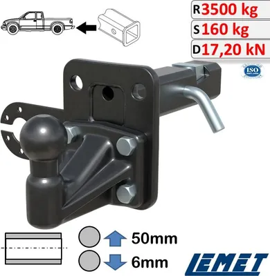 Produktbild von Anhängerkupplung Einschub 2-Zoll US-Adapter Spannkeil für Ford F-150 XIII 2015-