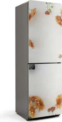 Zdjęcie produktu dla Kwiatowy wzór w ramce - Magnetyczna osłona lodówki - Magnetyczna folia dekoracyjna do kuchni - Magnetyczna dekoracja lodówki - Samoprzylepna tablica magnetyczna - Folia magnetyczna na drzwi lodówki - 60x190 cm