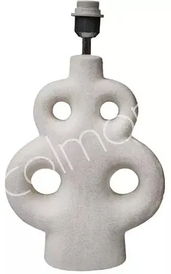 Obrázek produktu pro Stolní lampa, šedá, keramika, rozměry 30x11x38 cm