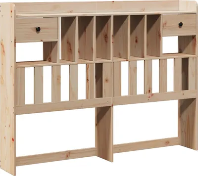 Produktbild von vidaXL Kopfteil mit Stauraum 140 cm Massivholz Kiefer