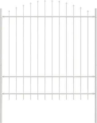 Obrázok produktu pre vidaXL Záhradný plot Woerden, biely, 170 x 215 cm, oceľ s práškovým náterom