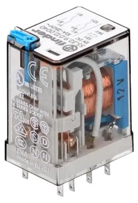 Obrázek produktu pro Průmyslový relé, 12 V DC, 2 kontakty, 10 A