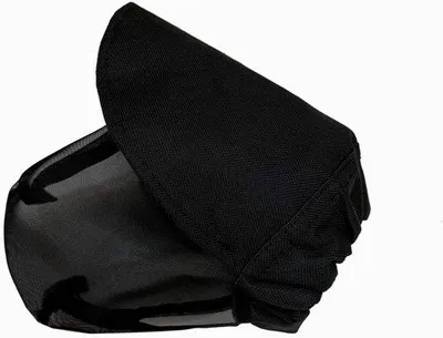 Obrázek produktu pro Psí rouška s prodyšnou mřížkou – ochrana obličeje pro psy – nastavitelná spona – černá – XL