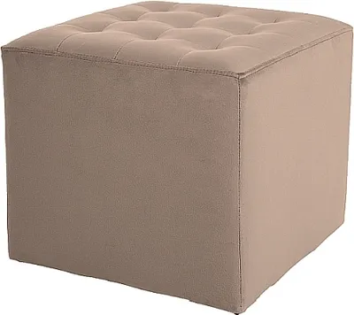 Produktbild von Polsterhocker ALFONS, Farbe Beige, 39 cm Breite, 39 cm Tiefe, 34 cm Höhe