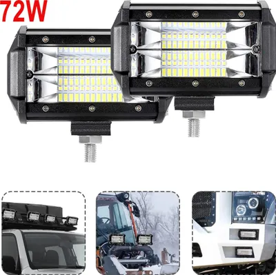 Productafbeelding van XINZI LED werklampen, 12V LED extra verlichting, 8 x 72W - Offroad auto verlichting, reflector, floodlight, achteruitrijlicht, IP67, geschikt voor SUV, ATV