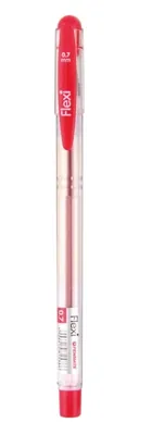 Produktbild von Flexi Kugelschreiber 0,7 mm Rot - Präzisionsschreiber für nahtloses Schreiben