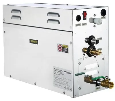 Produktbild von 9KW Dampfgenerator Dusche Dampferzeuger Sauna Für Dampfbad Dampfdusche Und Dampfbäder Private Und Gewerbliche Dampfgerät Schwarz