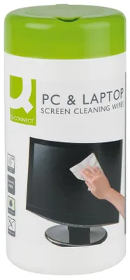 Obrázok produktu pre Q-Connect® KF04501 Čistiace utierky na obrazovky/TV obrazovky/tablety