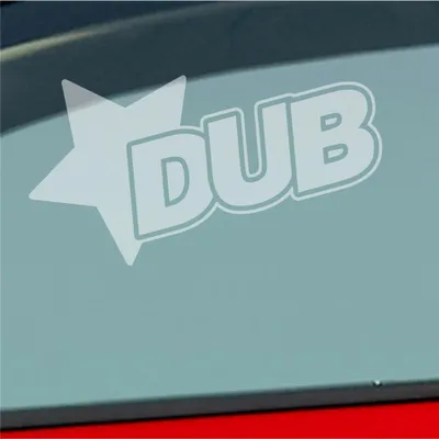 Produktbild von Auto Aufkleber Stern Tuning Star 12x7 cm Milchglas Sticker Heckscheibenaufkleber