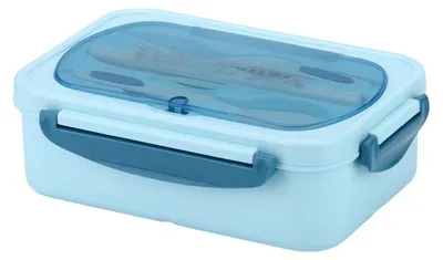 Obrázek produktu pro Verk 07270 Svačinový box s příborem 1000 ml, modrý