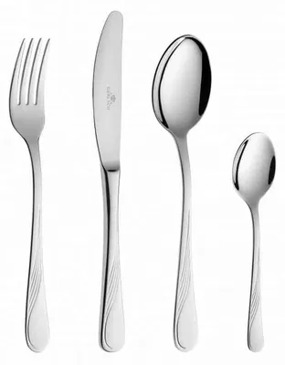 Besteckset für 6 Personen, 24-teilig, Edelstahl, spülmaschinenfest